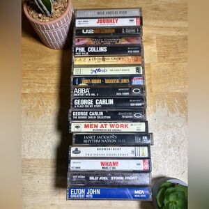 Vintage Music Cassette Tape Collection lot of 17 tapes classic soft rock pop
